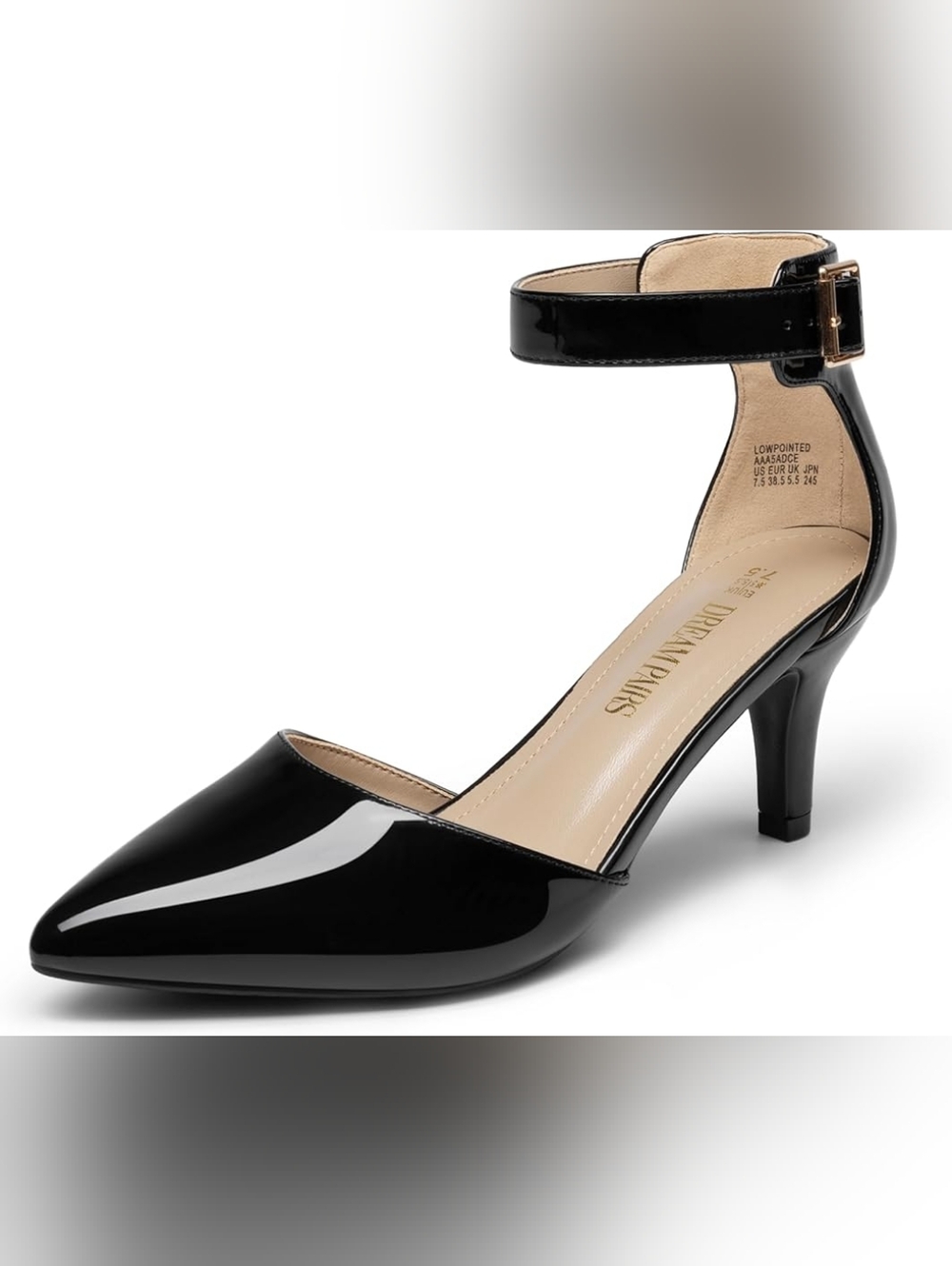 Ankle Strap Kitten Heels